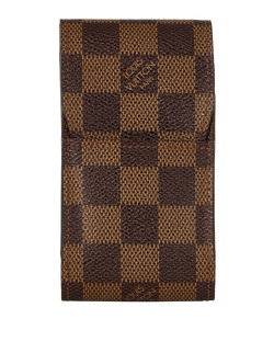 Louis Vuitton Cigarette Case, Canvas, Damier Ebene, CT0095, DB/B, 2*